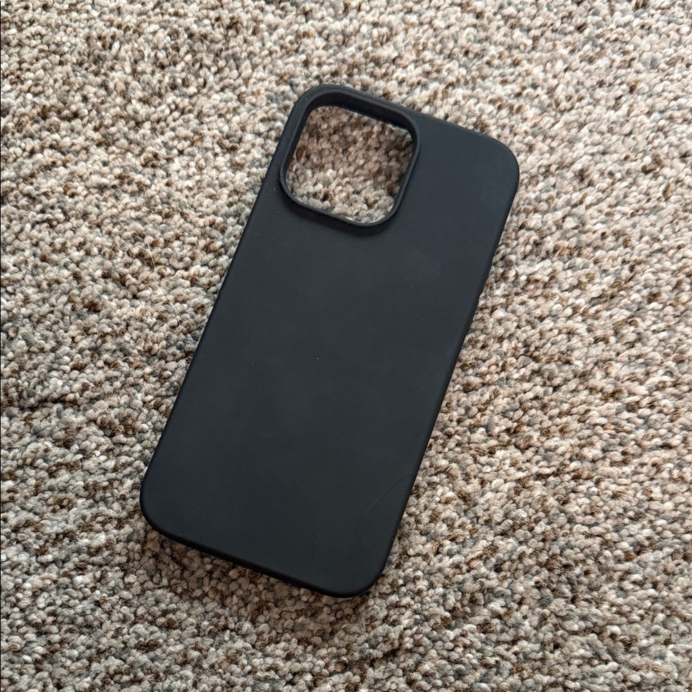Black Silicone Phone Case iPhone 14 Pro Max